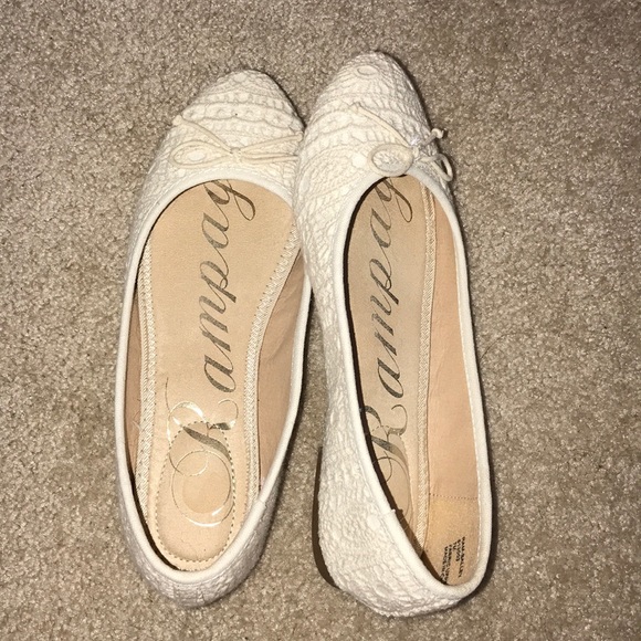 cute white flat shoes